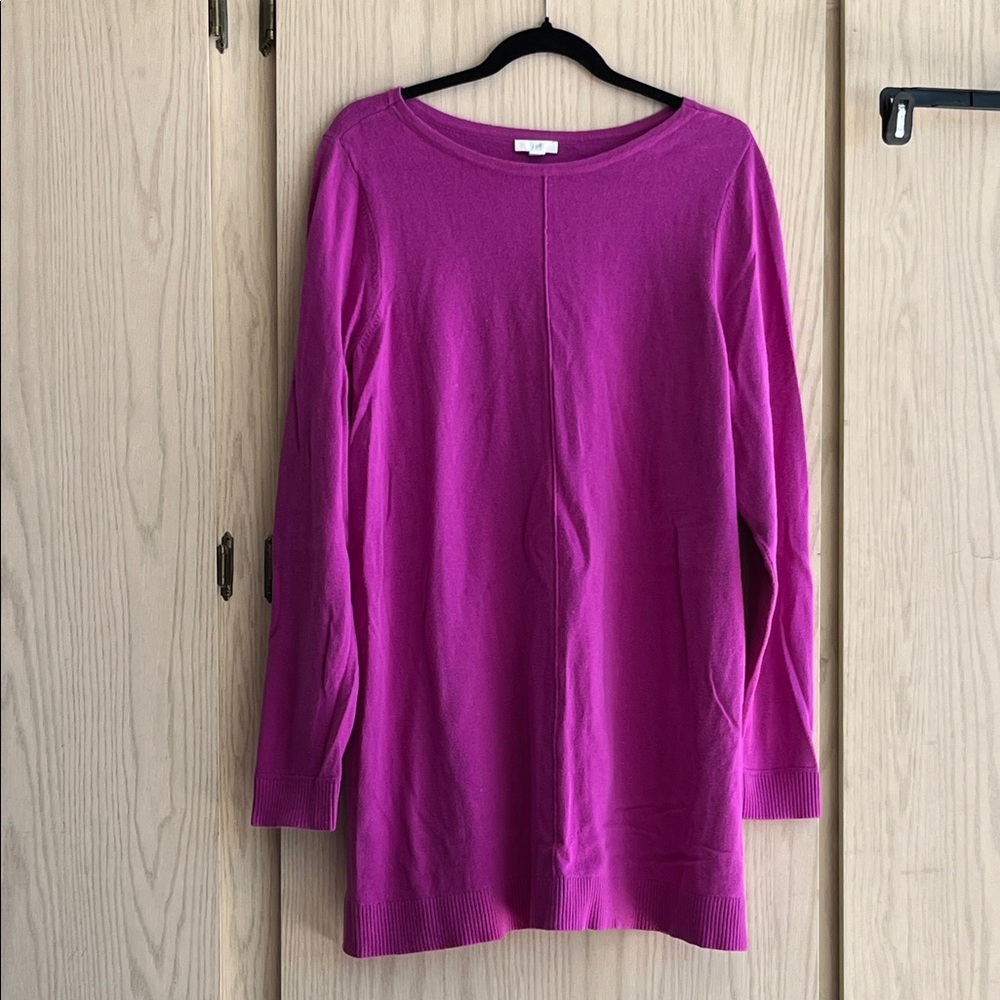 J. Jill Fuchsia Long Sleeve Sweater